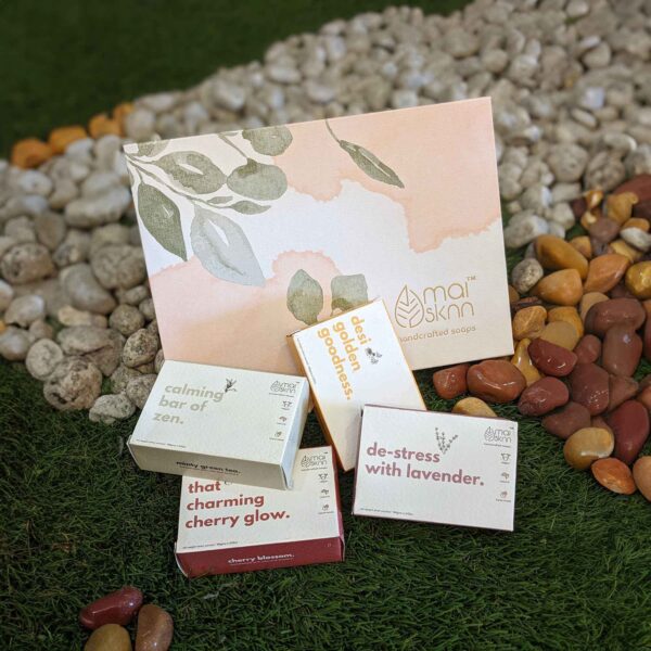 Face & Body Soap Gift Hamper for Men - Pack of 4 Soaps - Image 2