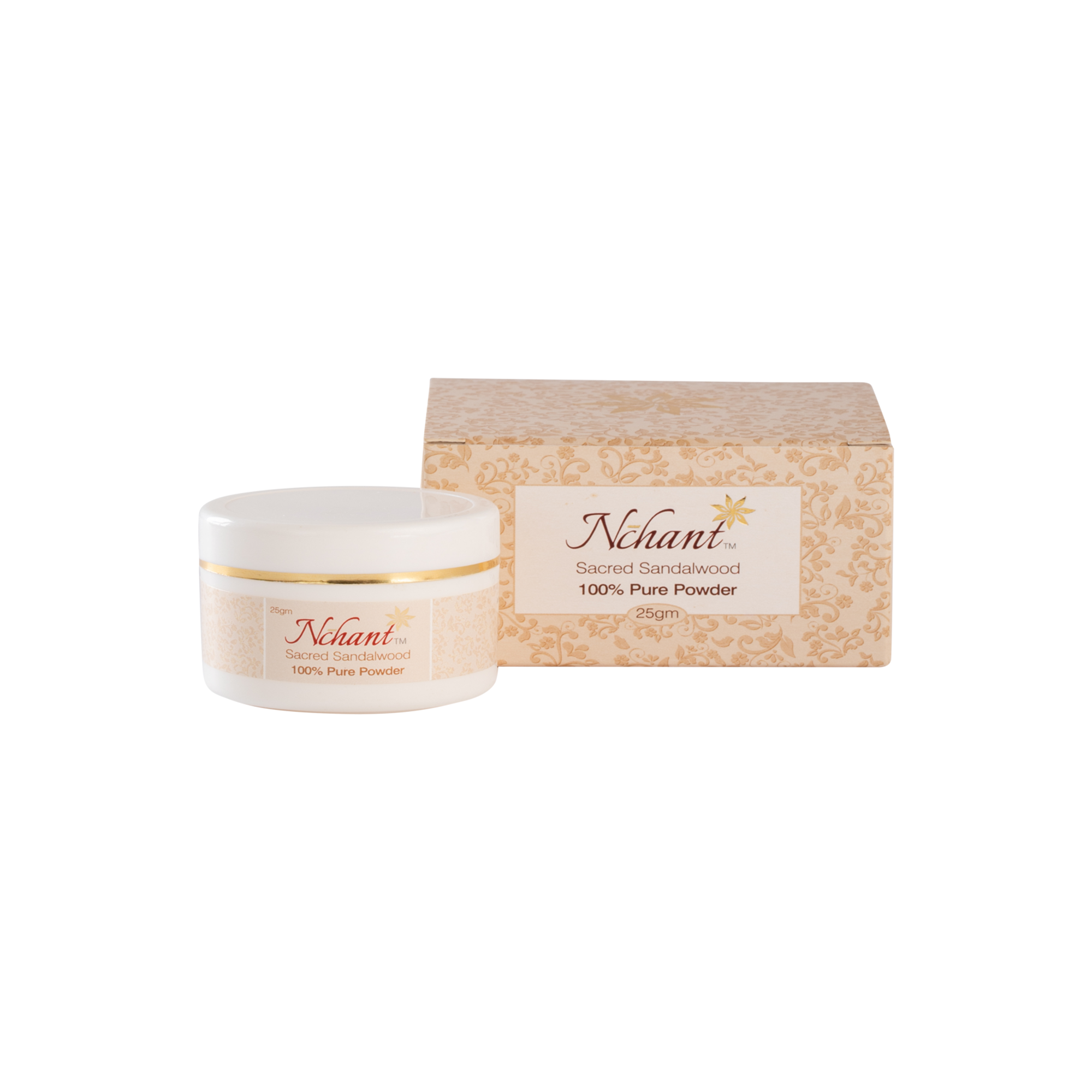 N'Chant Pure Sandalwood Powder for Skincare and Ritual Use -25gm