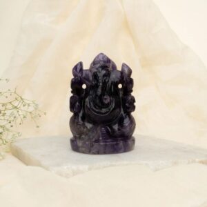 Amethyst Crystal Murti 499gm