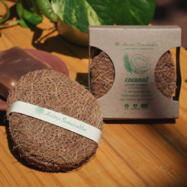 Coconut Coir Scrubber – Natural Utensil Cleaning Pad - Image 2