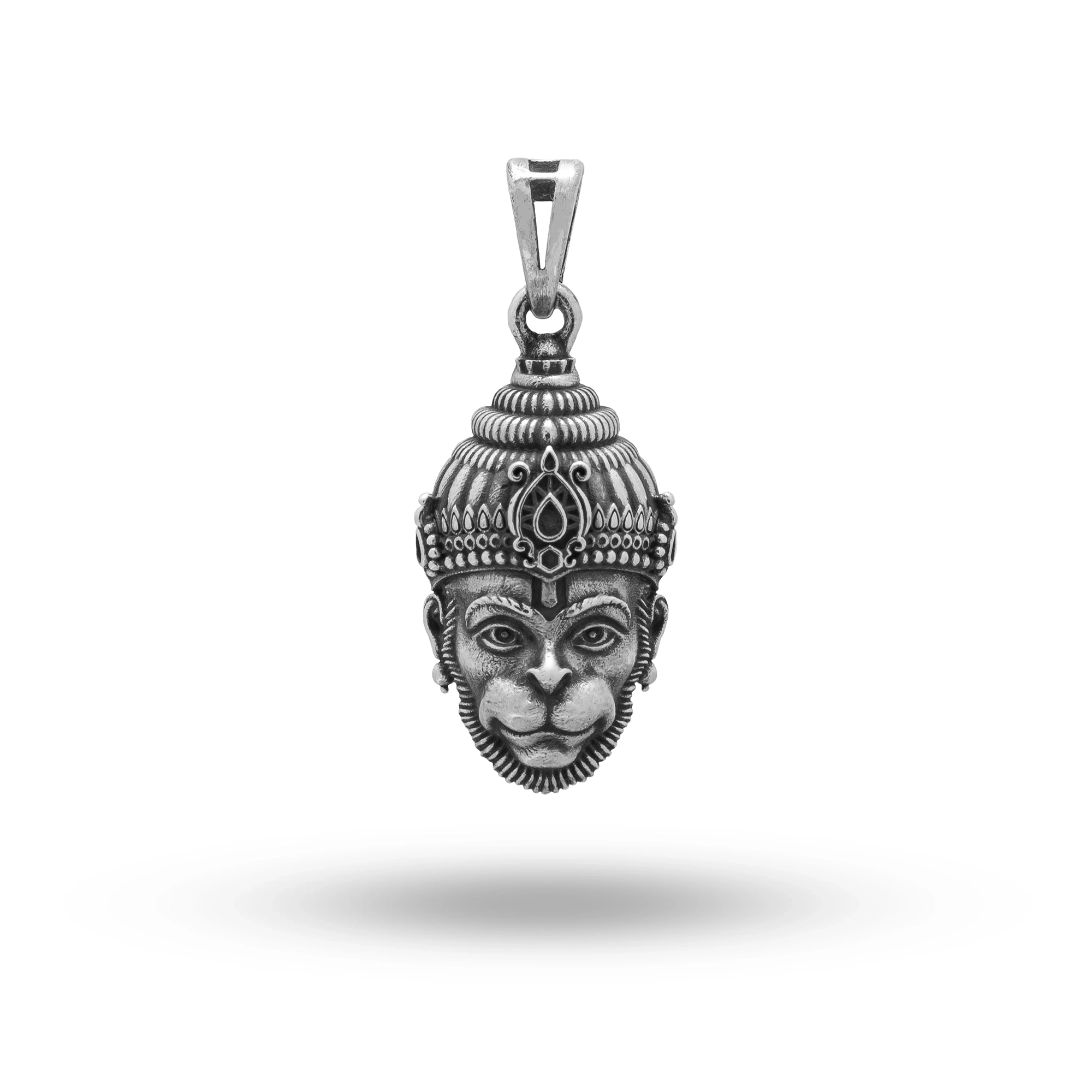 Hanuman Face Evil Protector 925 Sterling Silver Tiny Pendant