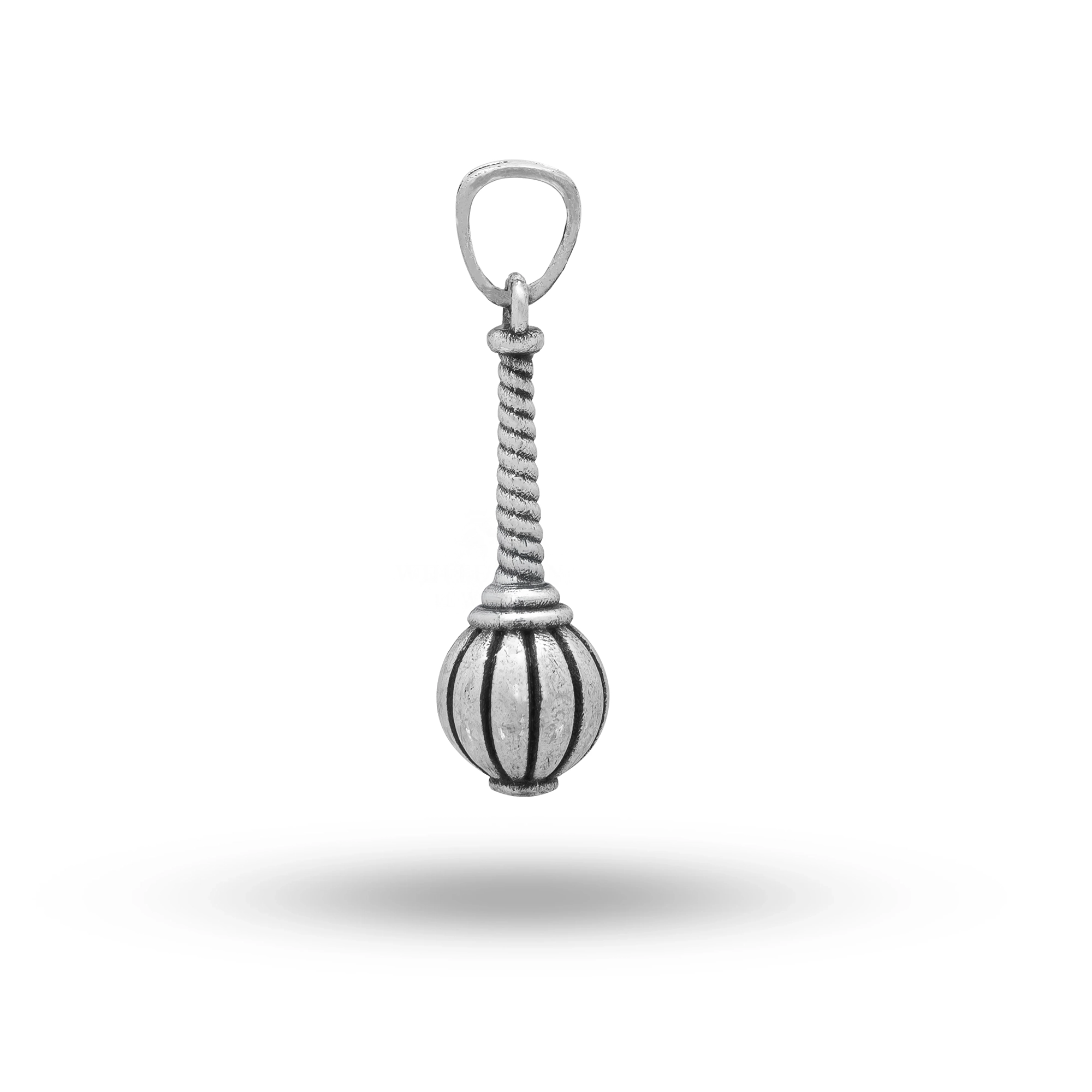 Hanuman Protector Gada 925 Sterling Silver Pendant