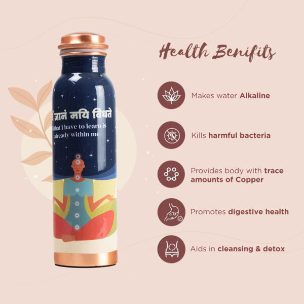 Sarveda Artistically Designed Copper Bottles | Blue Tranquillity - Image 2