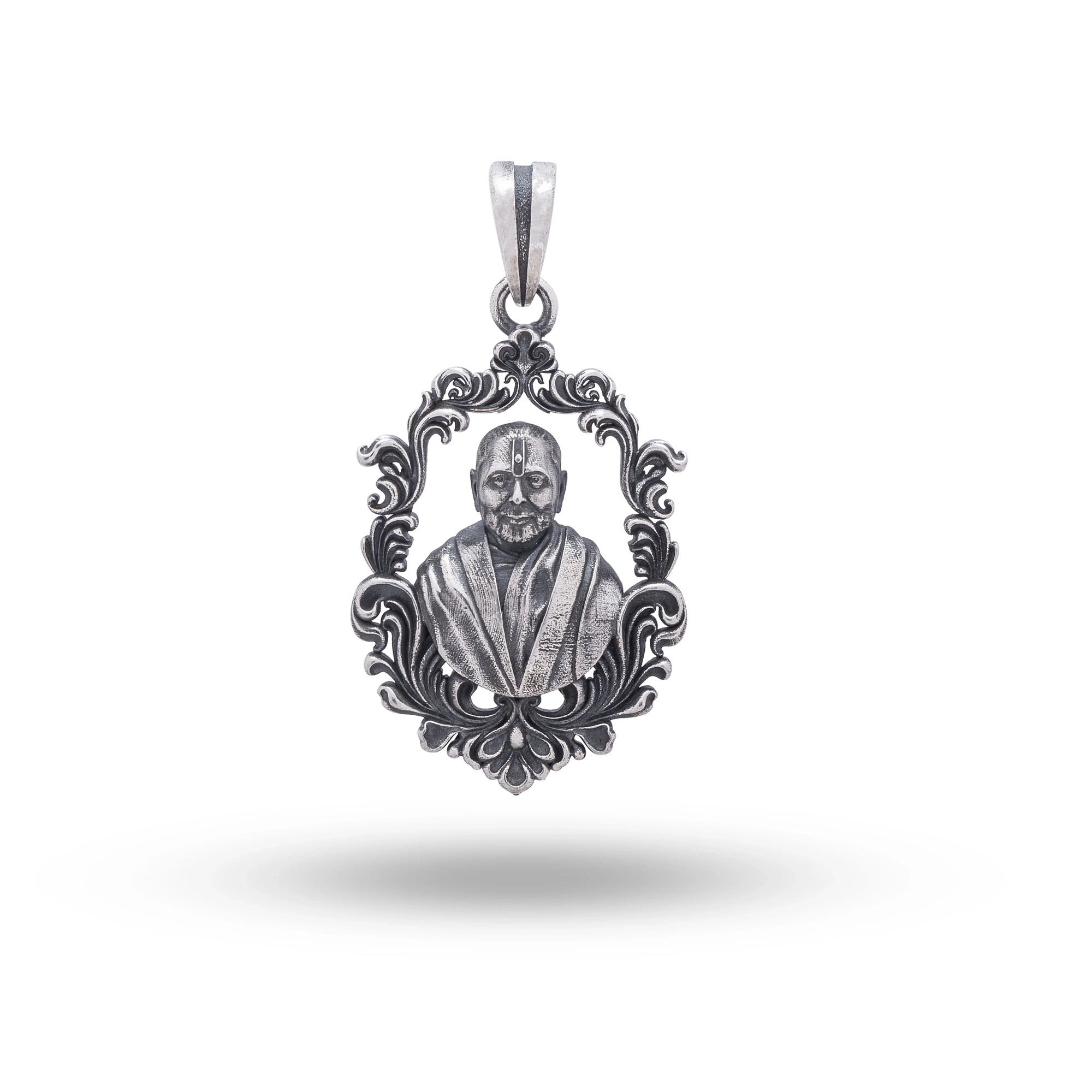 Pramukh Swami Maharaj 925 Sterling Silver Pendant