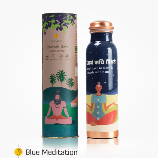 Sarveda Artistically Designed Copper Bottles | Blue Tranquillity - Image 3