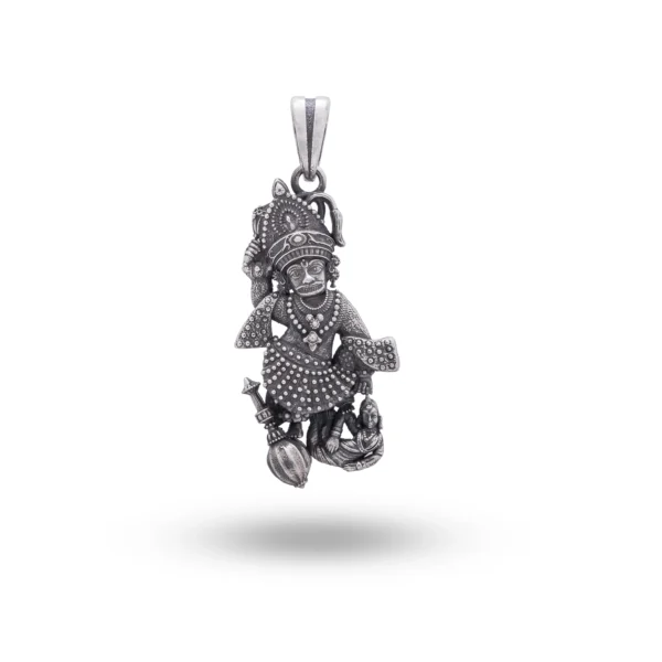 Sarangpur Hanuman Evil Protector 925 Sterling Silver Pendant