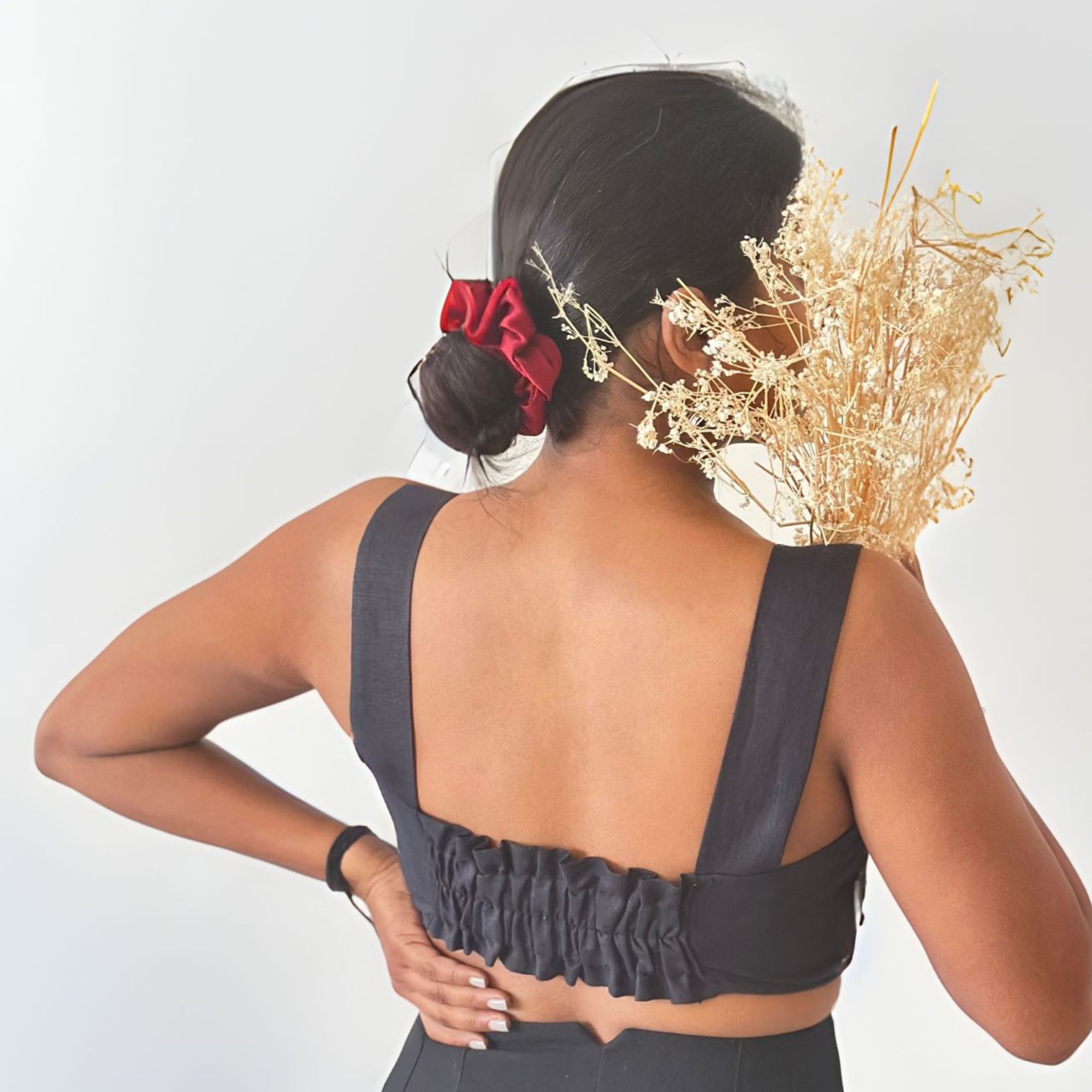 Black Crop Top | Pure Hemp Fabric | Loungewear