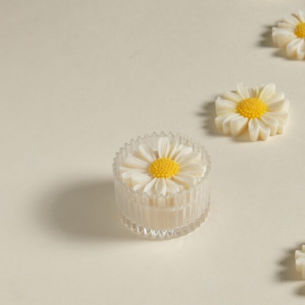 Daisy Delight Jar Candle with Lid – 100g Soy Wax | Garden Fresh Scent for Calm, Decor & Gifting - Image 3