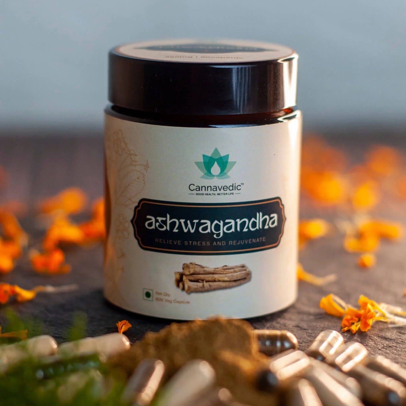 Ashwagandha Capsules – Relieve Stress and Rejuvenate(60 capsules)